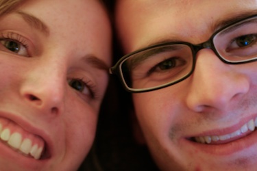 conor and katie at the B&B