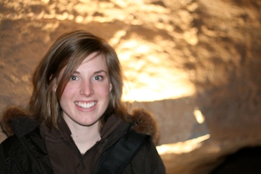 katie at the cave of the winds