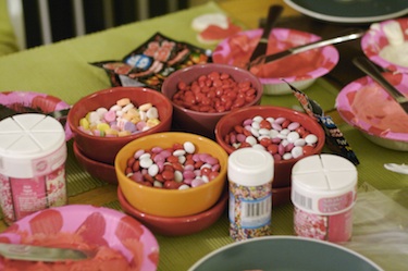 the v-day candy spread