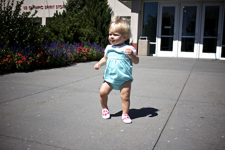 Holly walking