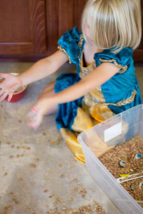 halloween sensory bin