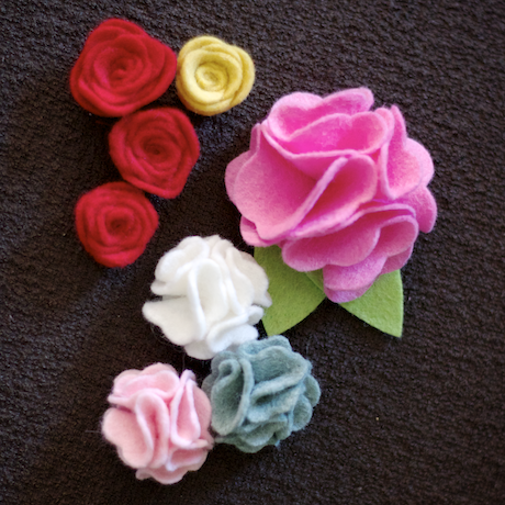 felt flowers