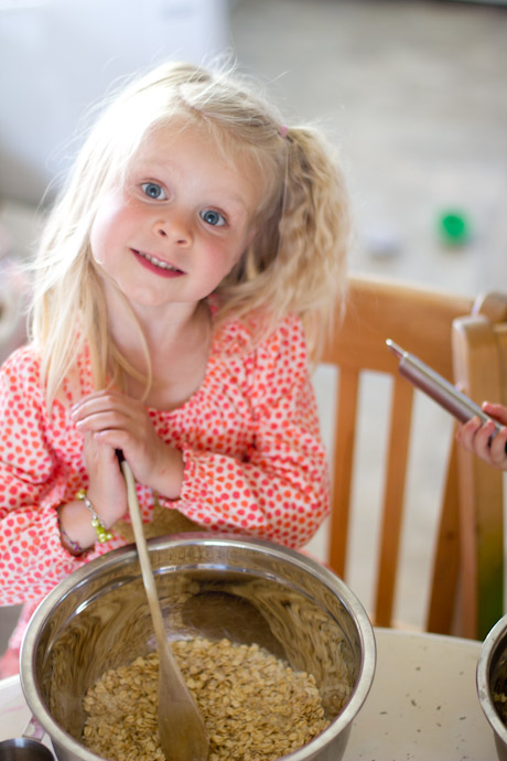 making cookies