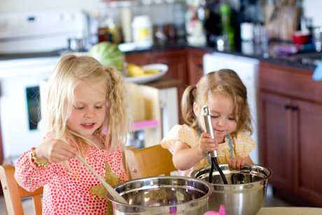 making cookies